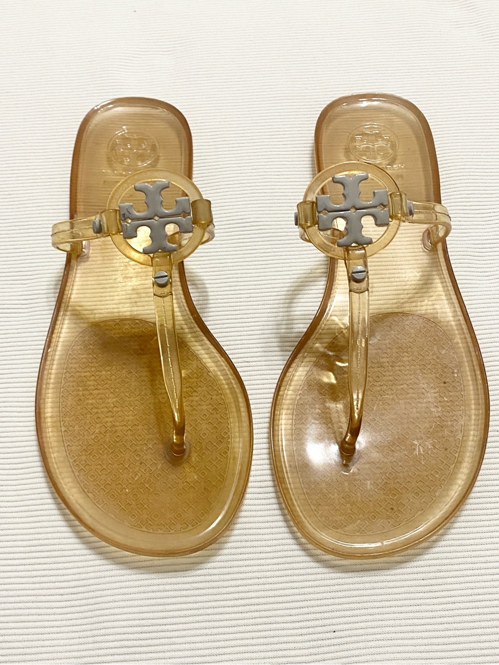 Tory Burch Miller Jelly Transparent Thong Sandals